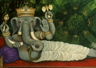 Reclining Ganesh